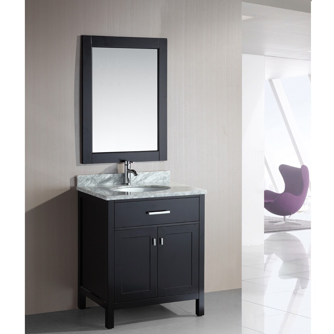 Design Element London 30 Inch Single Sink Espresso Bathroom London 30 Inch Single Sink Espresso