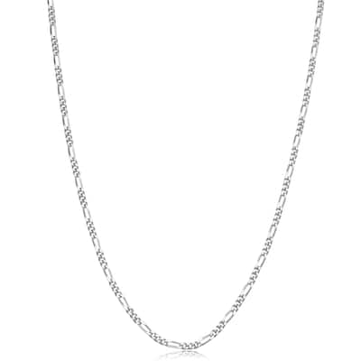 Sterling Silver 1.7-mm Slim Figaro Chain (16-30 inch)