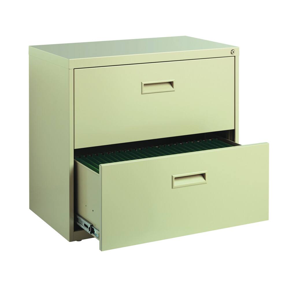 Space Solutions 30" Wide 2-Drawer Office Lateral File Cabinet, Putty