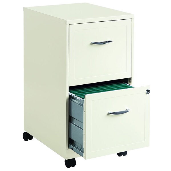 White 2-drawer Mobile File Cabinet - Free Shipping Today ...