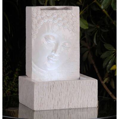 Tabletop LED Lit Buddha Fountain