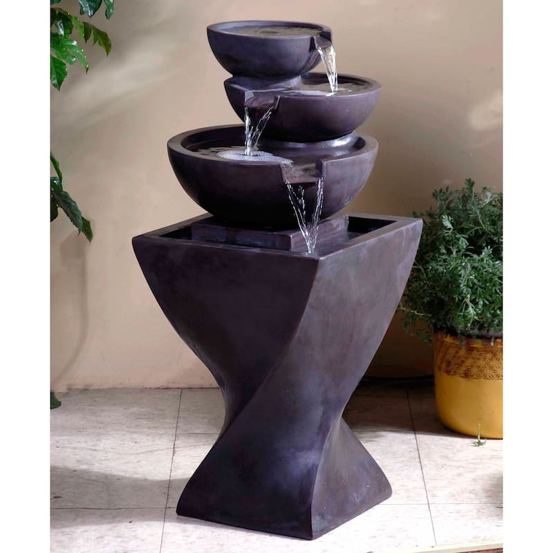 Modern Tiered Bowls Water Fountain