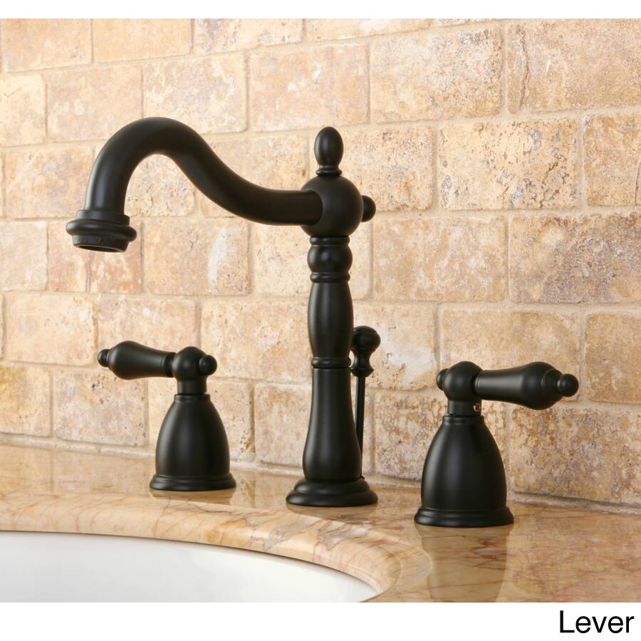 Victorian Widespread Oil Rubbed Bronze Bathroom Faucet