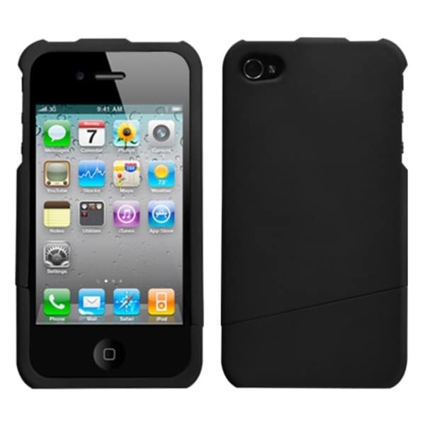 INSTEN Black/ Slash Phone Case Cover for Apple iPhone 4S/ 4