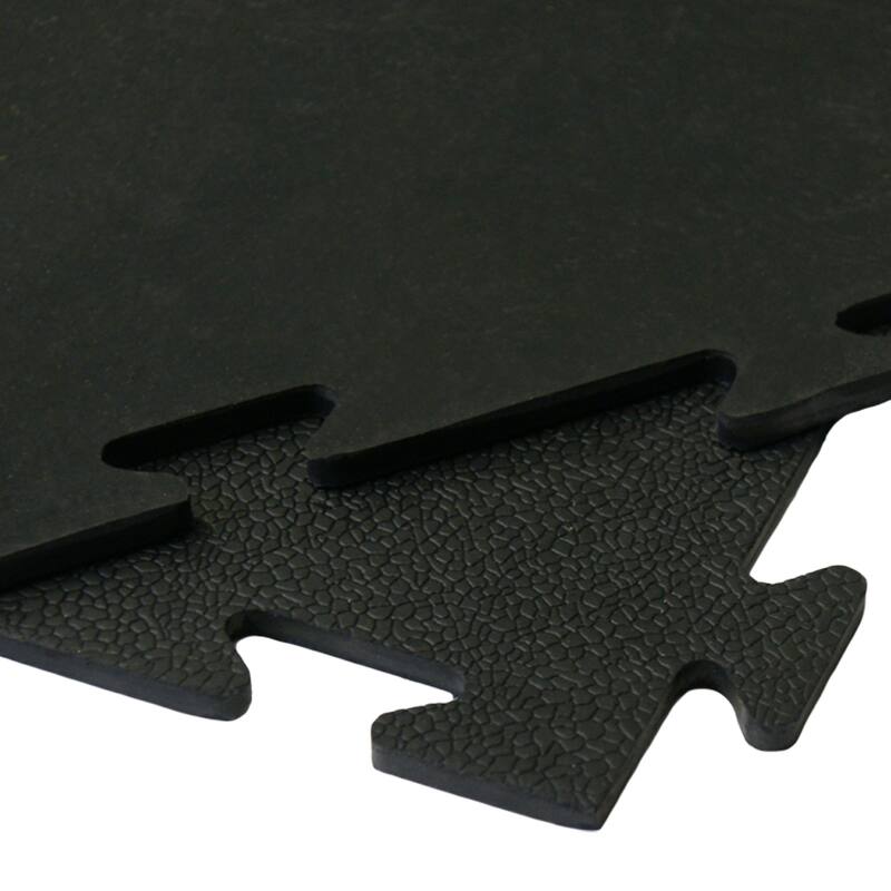 Armor-Lock Fitness Tiles - 3/8 x 20" x 20" - (8 Pack) - 20 x 20