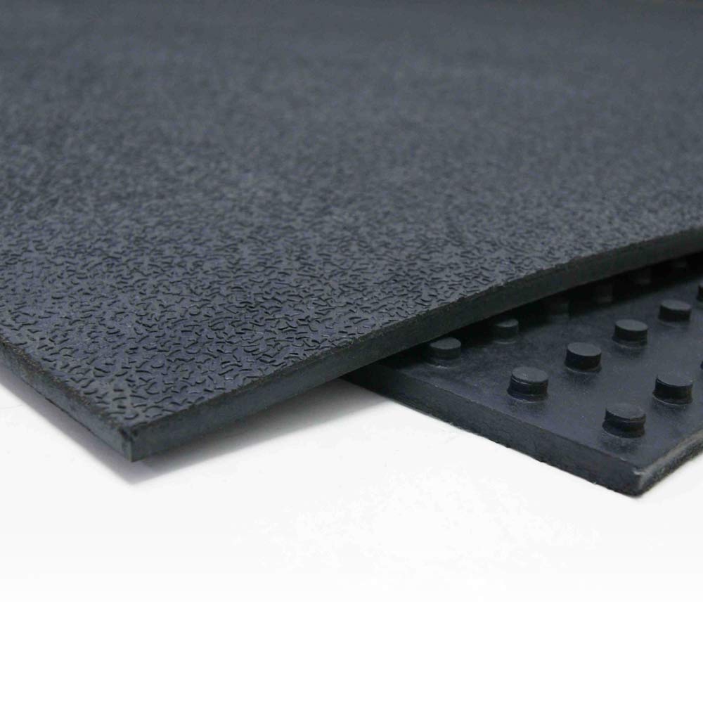 Rubber-Cal 'Tuff-Flex' Heavy-Duty 4-foot x 6-foot Black Floor Protection Mat - 48x72