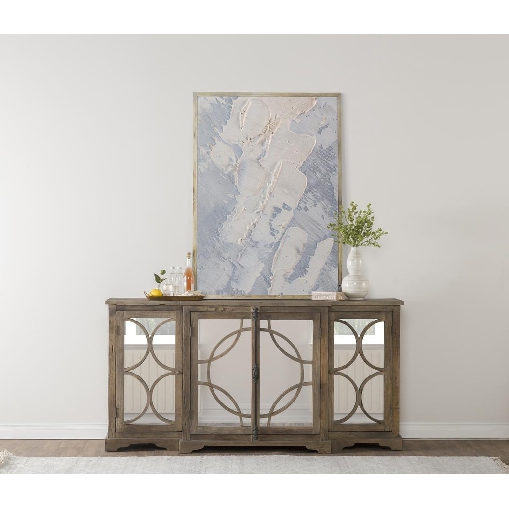 Amri Elmwood And Glass Sideboard