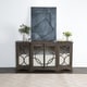 preview thumbnail 9 of 12, Amri Reclaimed Wood Mirrored 79-inch Sideboard by Kosas Home