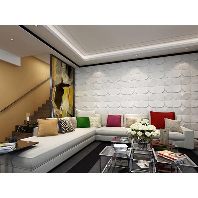 Set of 10 3D Contemporary Wall Panels Flower Design (26.67 square feet)