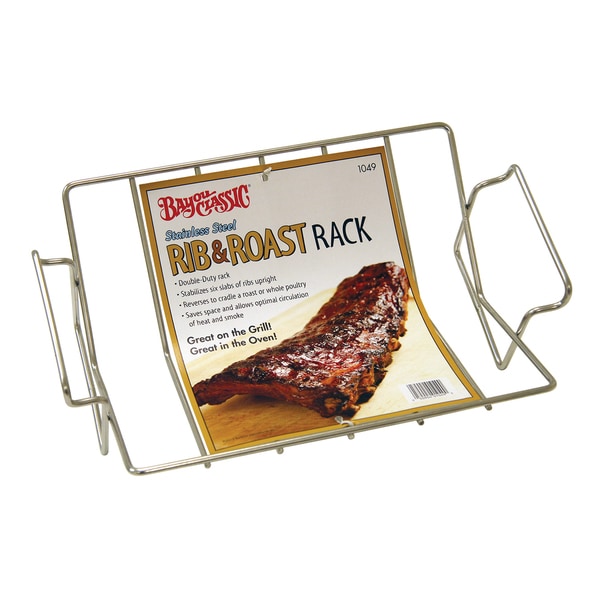 Bayou Classic Stainless Steel Rib and Roast Rack  