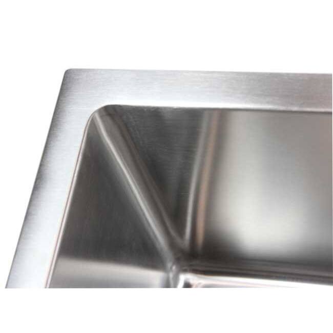 Stainless Steel Undermount Single Bowl 15mm Kitchen Sink - Bed Bath 