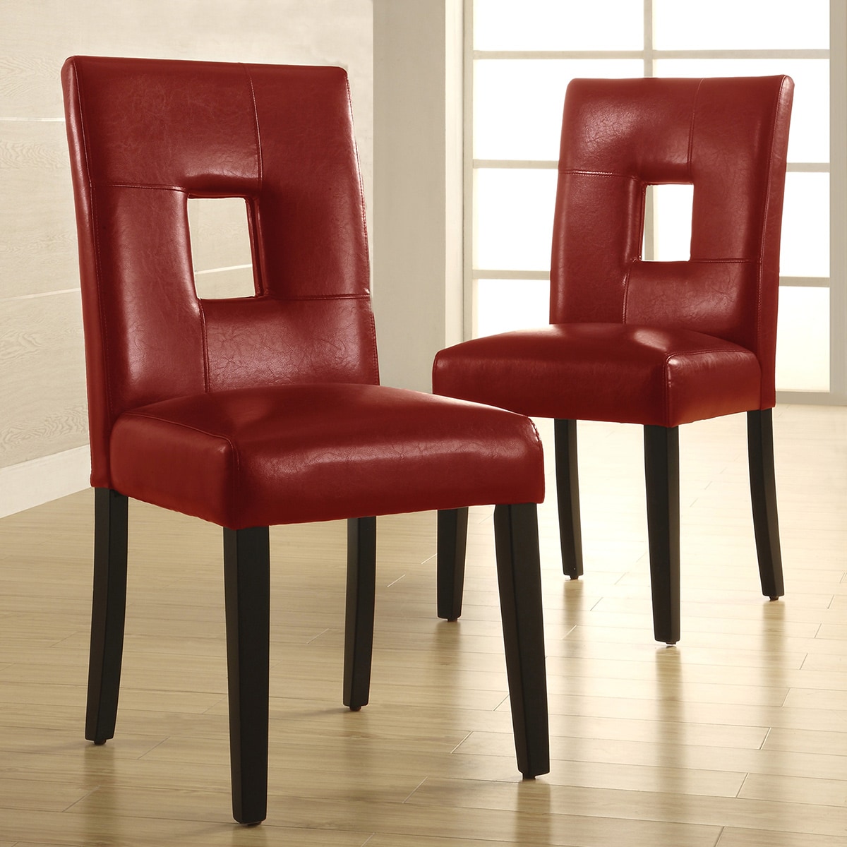 Lillian Bi cast Leather Dinning Chairs (set Of 2)