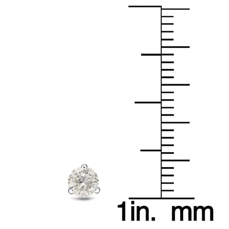 Auriya 1/4 to 3/4ctw Round Diamond Stud Earrings Platinum