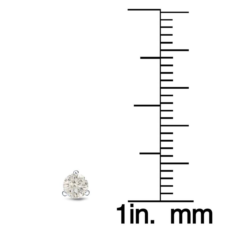 Auriya 1/4 to 3/4ctw Round Diamond Stud Earrings Platinum