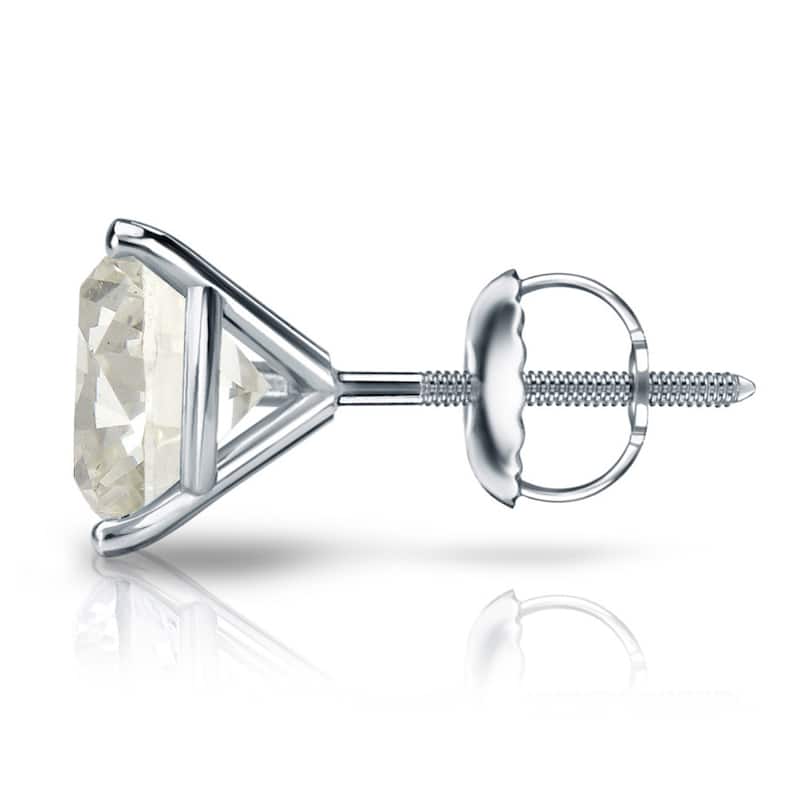 Auriya 1/4 to 3/4ctw Round Diamond Stud Earrings Platinum Martini-set