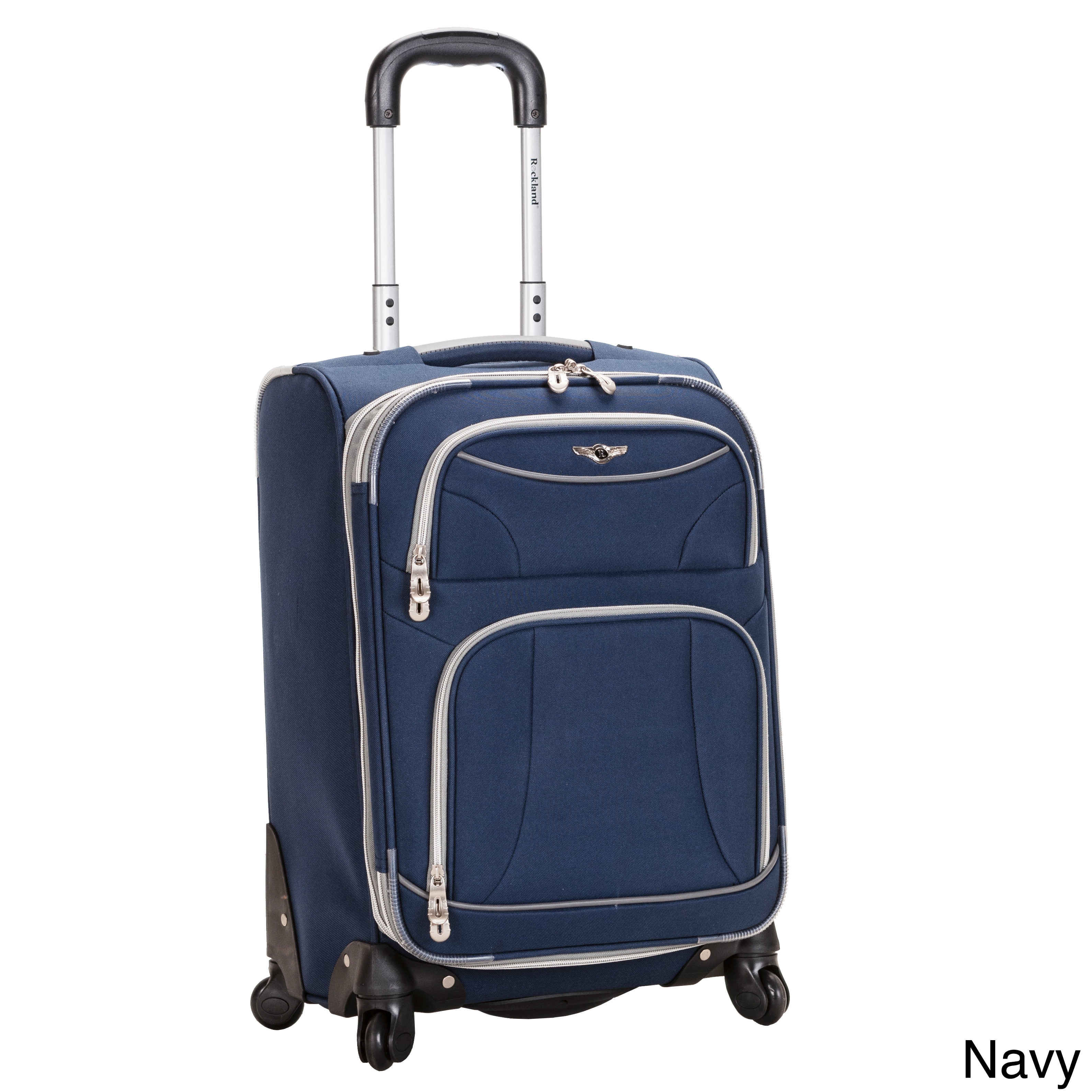 Rockland Fusion 20 inch Expandable Carry on Spinner Upright Luggage