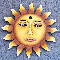 Handcrafted Steel 'Oaxaca Sun' Wall Art Sculpture (Mexico) - Overstock ...
