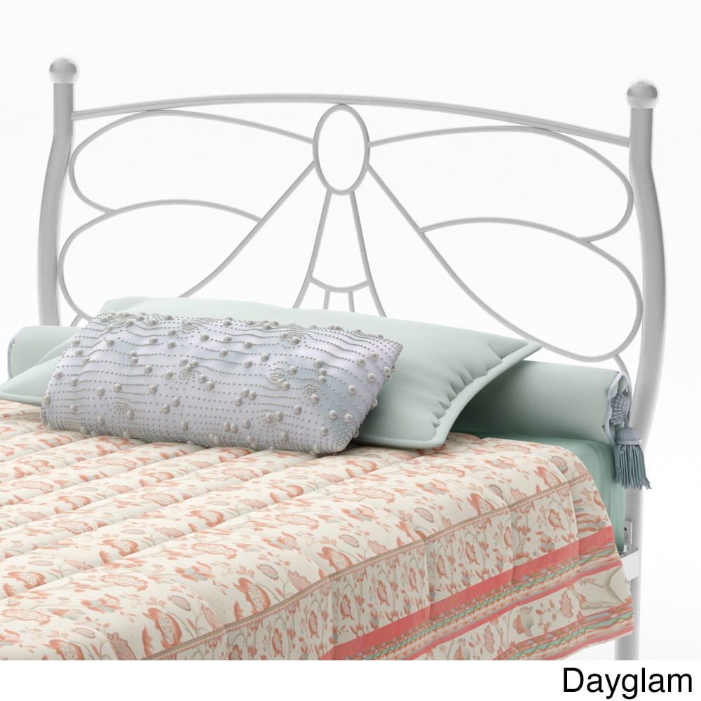 Amisco Papilio Twin Headboard And Footboard Silver Size Twin