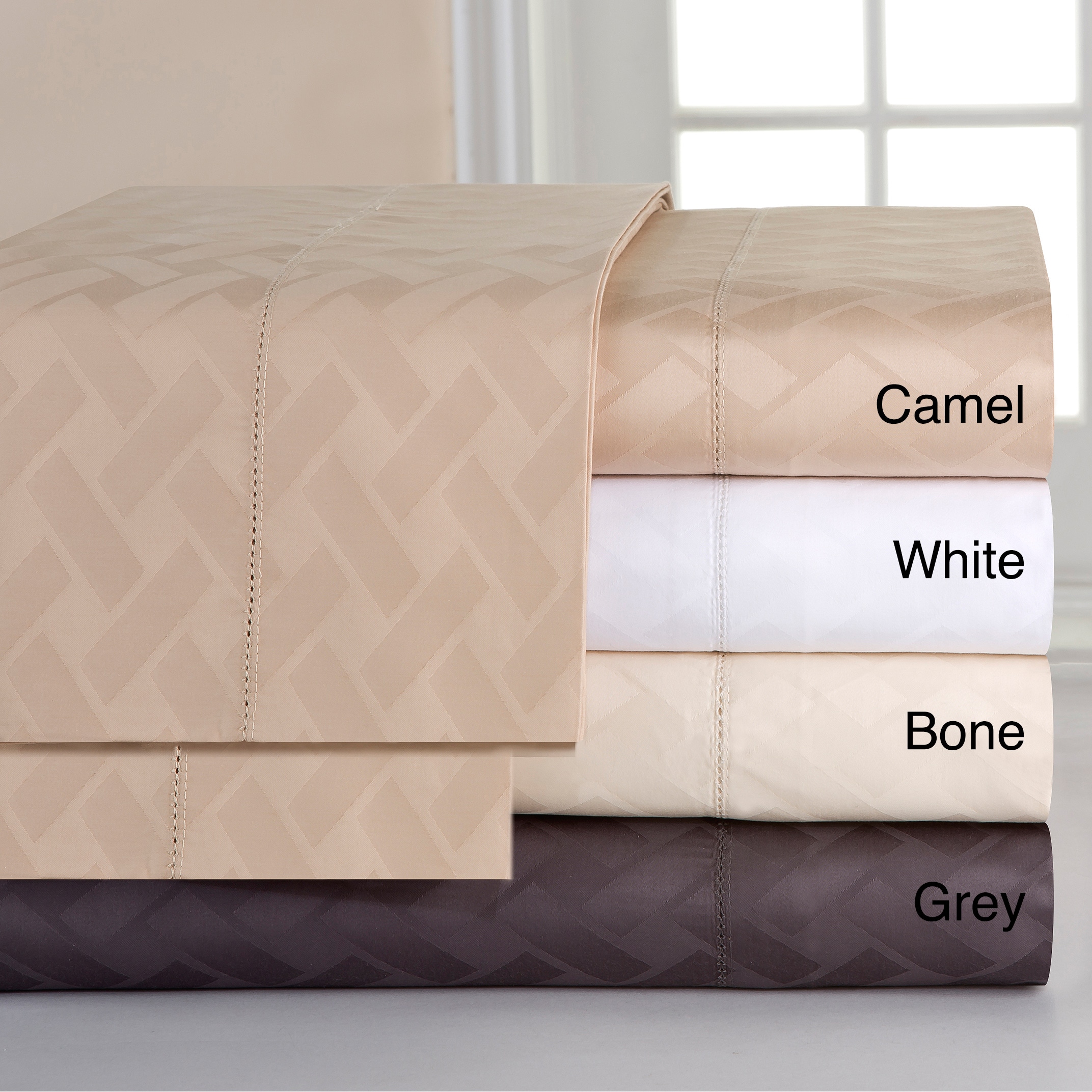 Celeste Home 410 Thread Count Pima Cotton Jacquard Sheet Set