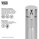 preview thumbnail 9 of 12, VIGO Sheer Black Glass Vessel Bathroom Sink Set With Dior Vessel Faucet