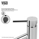 preview thumbnail 11 of 12, VIGO Sheer Black Glass Vessel Bathroom Sink Set With Dior Vessel Faucet