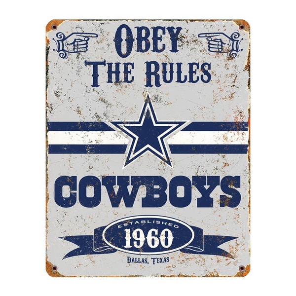 Shop Dallas Cowboys Vintage Sign Free Shipping Today