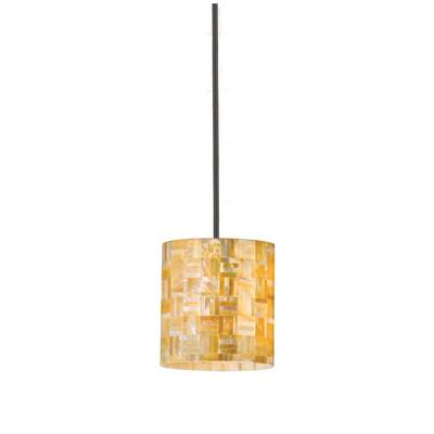 Varaluz Naturals 1-light Matte Yellow Mini Pendant