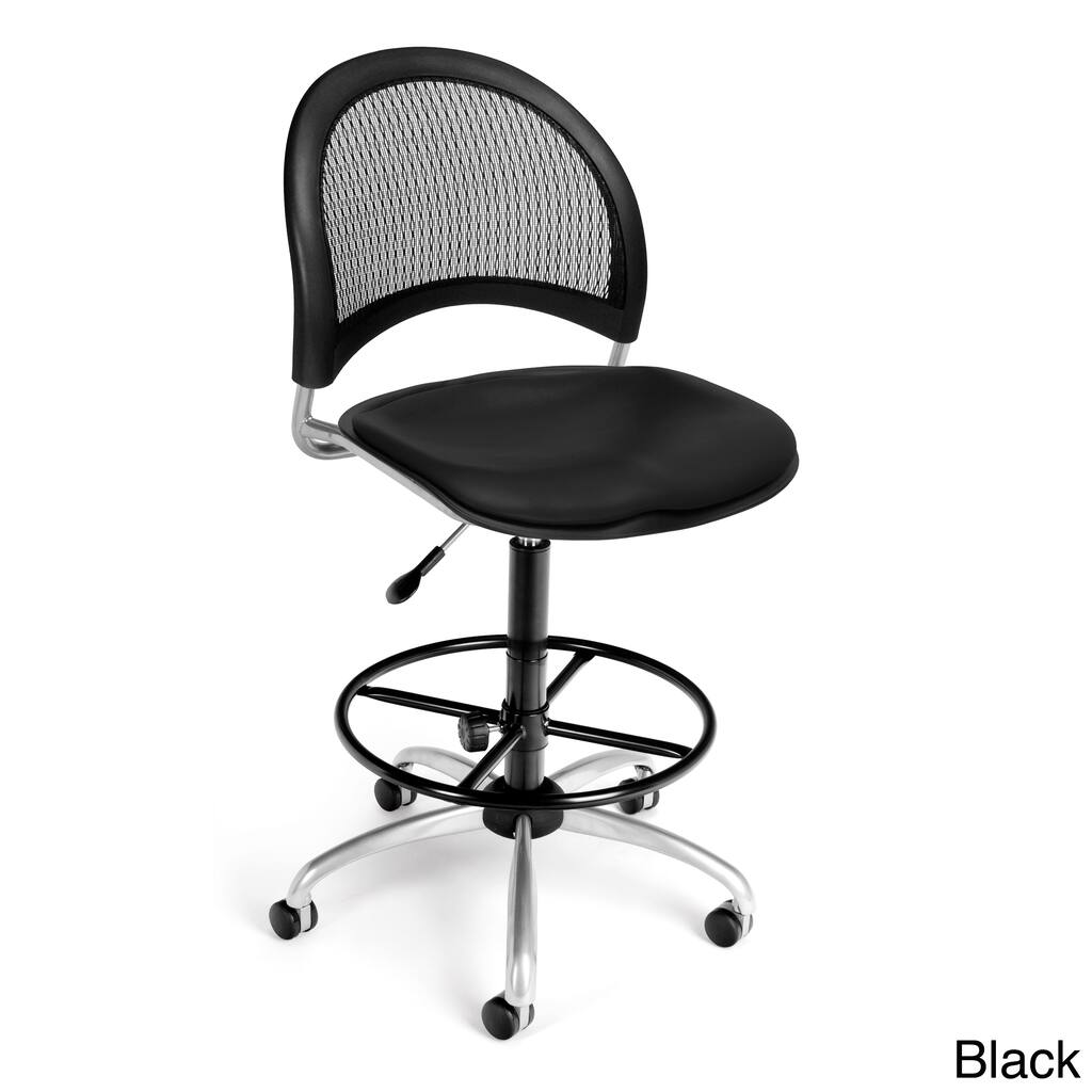 OFM Moon Series Vinyl Drafting Stool