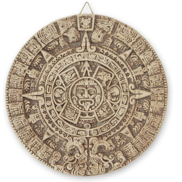 Shop Ceramic 'Aztec Sun Stone' Wall Plaque , Handmade in Mexico - On ...