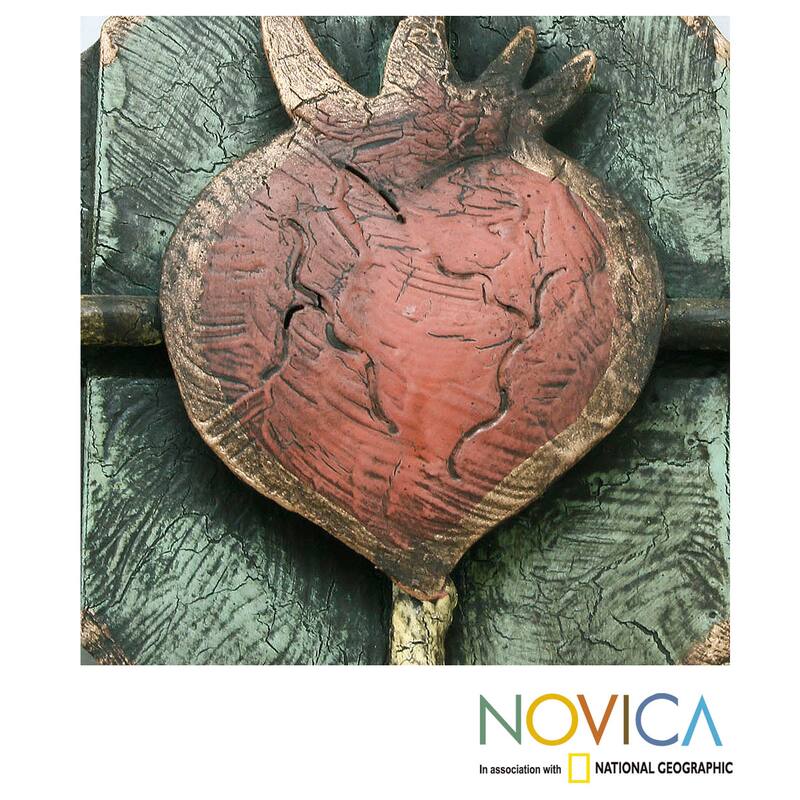 Handmade Steel Cross and Sacred Heart Wall Art Sculpture (Mexico)