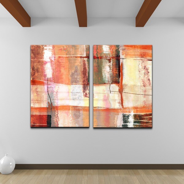 Shop Ready2HangArt 'Abstract Spa' 2piece Gallerywrapped Canvas Art