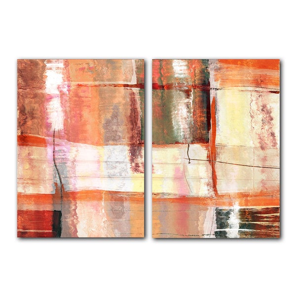 Alexis Bueno Abstract Spa 2 piece Canvas Wall Art Set