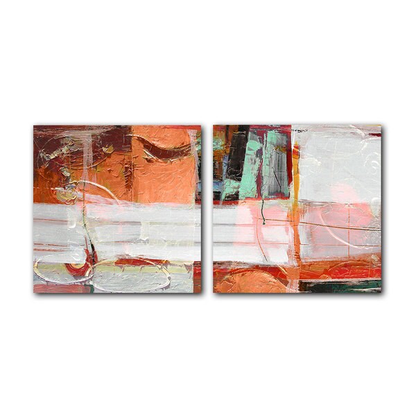 Shop Ready2HangArt 'Abstract Spa' 2piece Gallerywrapped Canvas Art