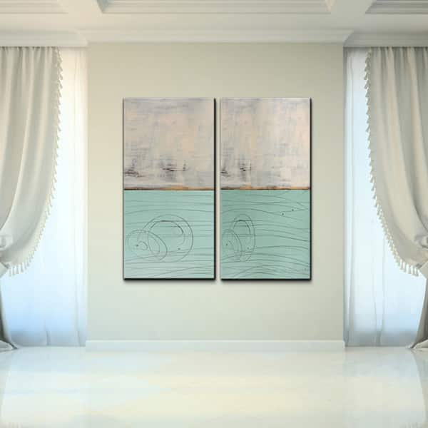 slide 2 of 4, Ready2HangArt 'Abstract Spa' 2-Pc Canvas Wall Art Set