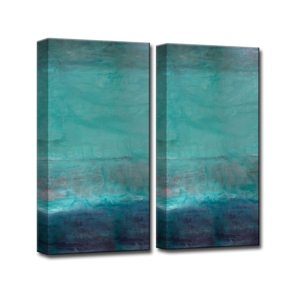 Ready2HangArt 'Abstract Spa' 2-Pc Canvas Wall Art Set - Overstock - 8231817