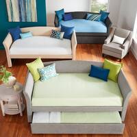 Deco Linen Rolled Arm Daybed and Trundle by iNSPIRE Q Bold