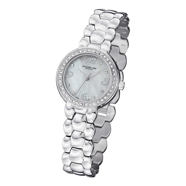 Stuhrling Original Womens Tresor Swiss Quartz Crystal Stainless Steel