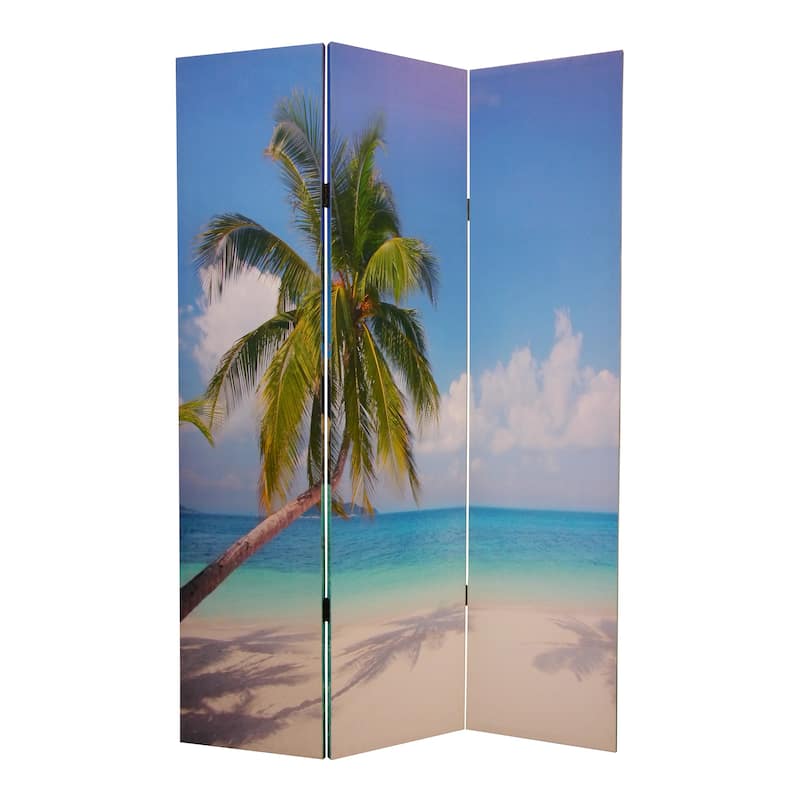 Paradise 3-Panel Canvas Screen