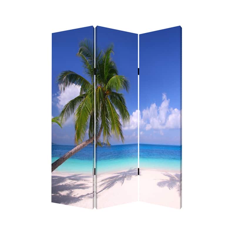 Paradise 3-Panel Canvas Screen