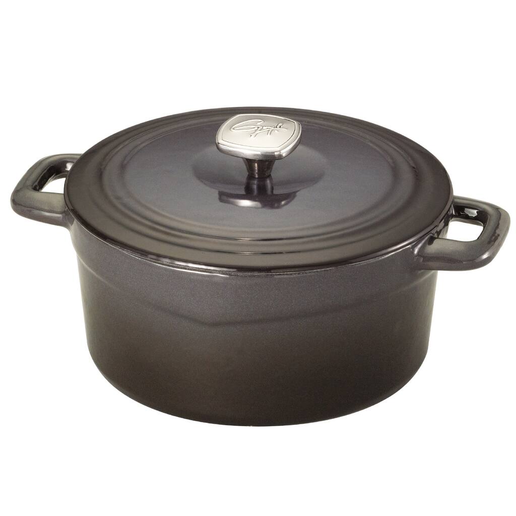 Guy Fierri Cast Iron Graphite 3.5 Quart Dutch Oven