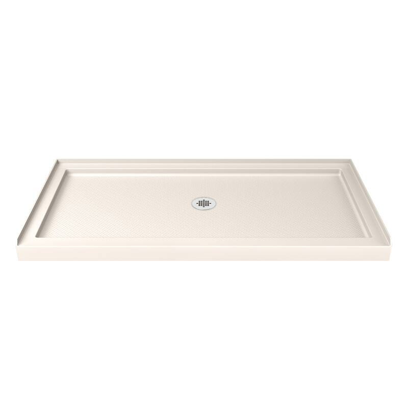 DreamLine Duet 34 in. D x 60 in. W x 74 3/4 in. H Bypass Sliding Shower Door and Shower Base Kit - 34" x 60"