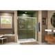 preview thumbnail 32 of 53, DreamLine Duet 36 in. D x 60 in. W x 74 3/4 in. H Bypass Sliding Shower Door and Shower Base Kit - 36" x 60"