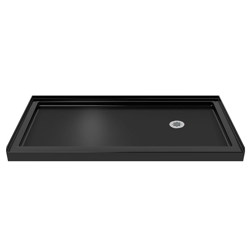 DreamLine Duet 36 in. D x 60 in. W x 74 3/4 in. H Bypass Sliding Shower Door and Shower Base Kit - 36" x 60"