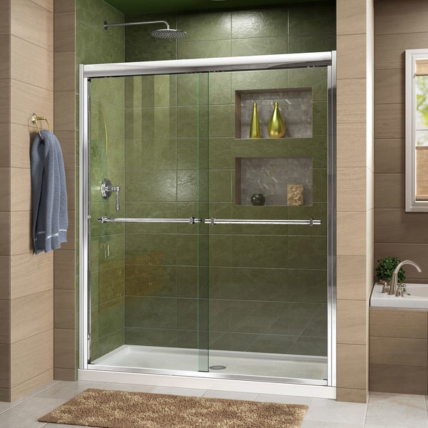 Shop Dreamline Duet Frameless Bypass Sliding Shower Door And