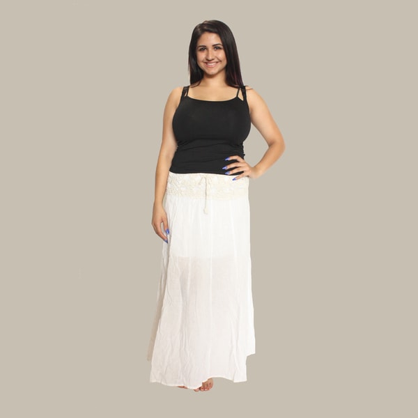 Long Crochet Skirt (Nepal) Women's Clothing