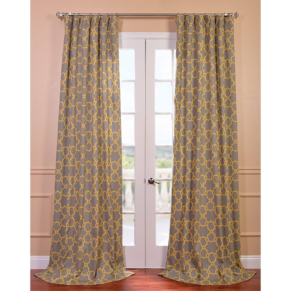 Exclusive Fabrics Marabella Printed Cotton Curtain (1 Panel)