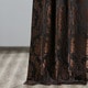 preview thumbnail 4 of 6, Exclusive Fabrics Magdelena Black/Copper Faux Silk Jacquard Curtain (1 Panel)