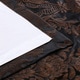 preview thumbnail 5 of 6, Exclusive Fabrics Magdelena Black/Copper Faux Silk Jacquard Curtain (1 Panel)