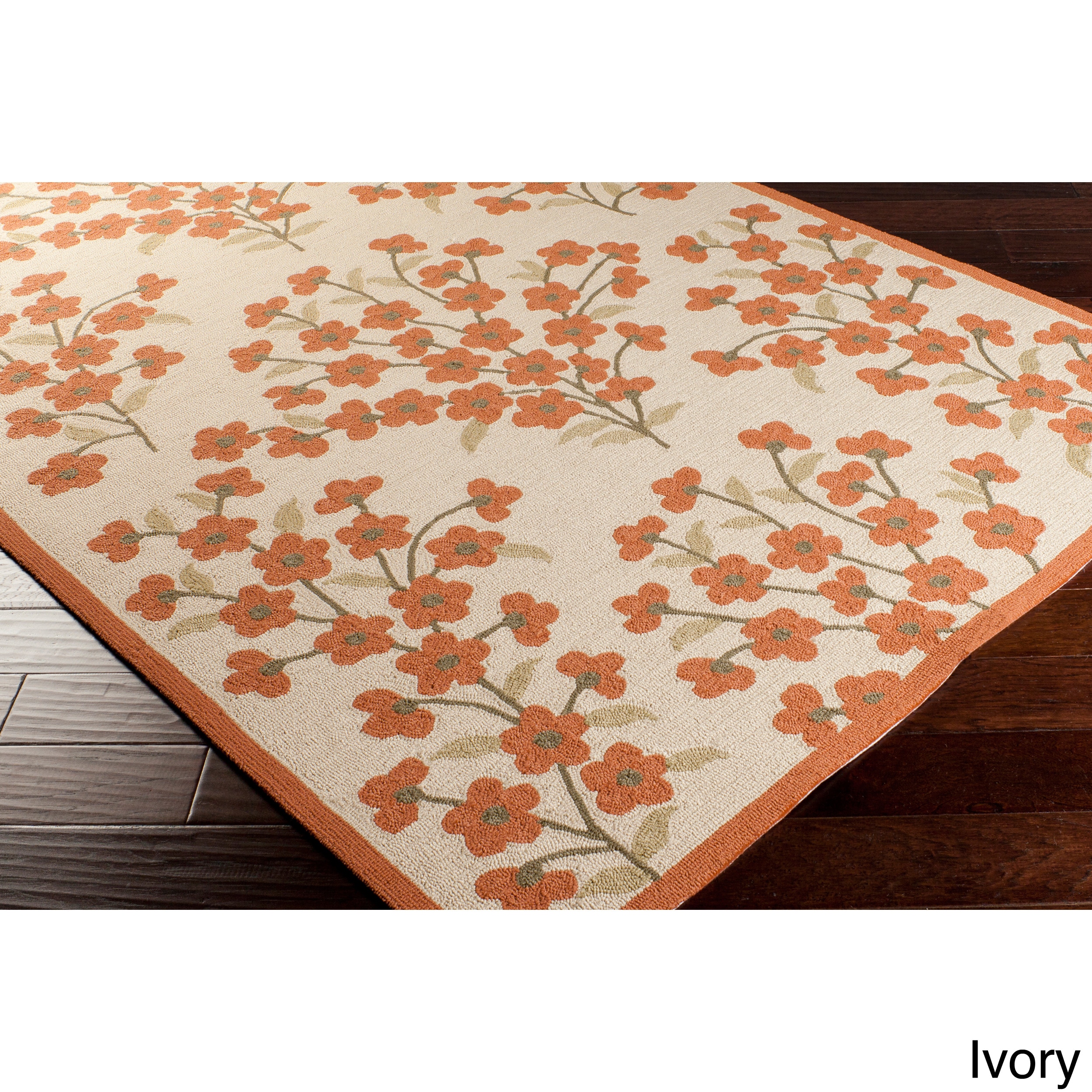 Paule Marrot Cannes Hand hooked Contemporary Floral Rug (33 X 53)