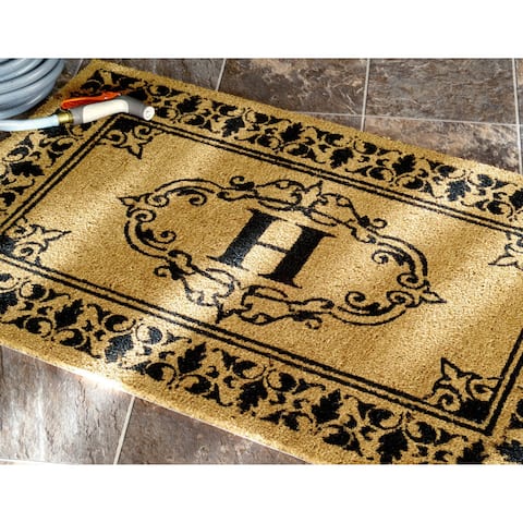 Door Mats Online At Our Best Decorative Accessories Nuloom Estate Monogrammed Welcome Door Mat 2 6 X 4